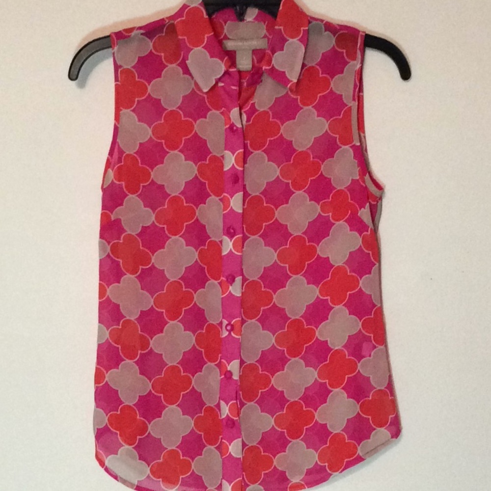 LADIES BANANA REPUBLIC SLEEVELESS BLOUSE